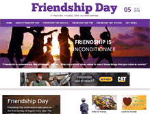Tablet Screenshot of friendshipday.org